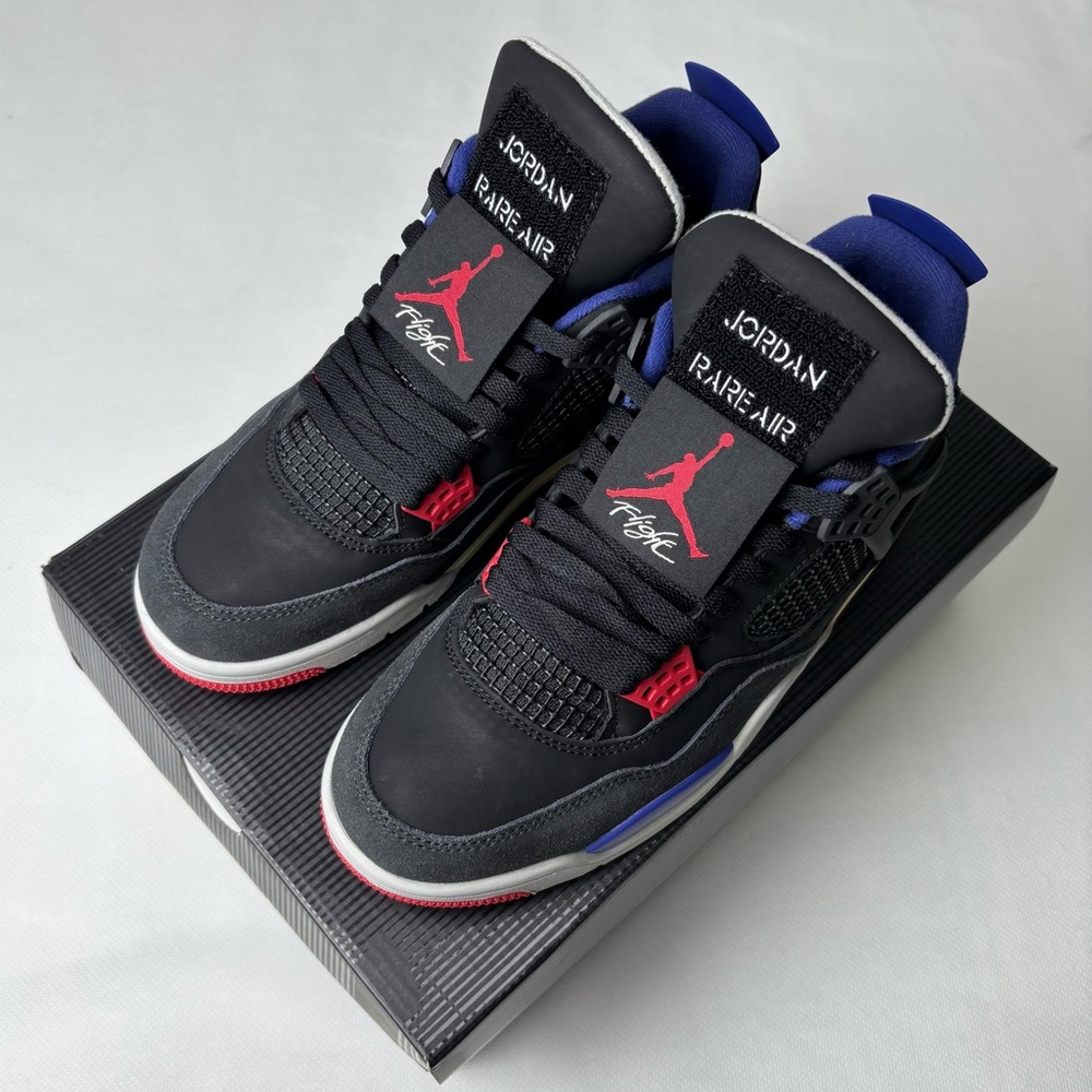 Brand New Retro 4 Rare Air -Men’s Stylish Sneakers Trainers w/ White Letter - Picture 2 of 10